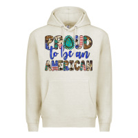 Oatmeal Heather proud to be an american Premium Hoodie - Artiststas