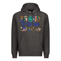 Smoke proud to be an american Premium Hoodie - Artiststas
