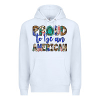 White proud to be an american Premium Hoodie - Artiststas