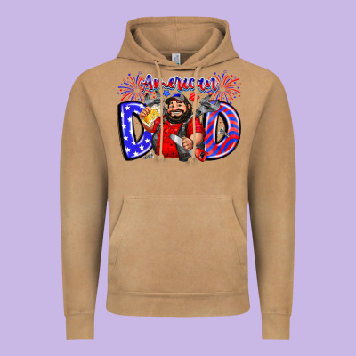 American Dod Vintage Hoodie Designed By Cowhidedigitalart