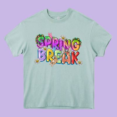 Spring Break Easter Day Heavy Core Tee Designed By Cowgirlartshop