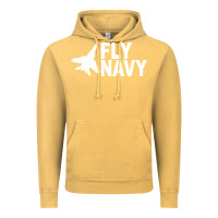 Vintage Mustard fly navy Vintage Hoodie - DesigneFamous