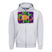 Heather Grey the boo crew Zipper Hoodie - JahusDesignShop