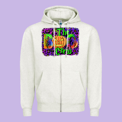 The Boo Crew Zipper Hoodie Designed By Jahusdesignshop
