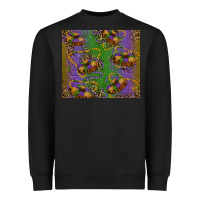 Black mardi gras king cake leopard Heavyweight Sweatshirt - RanaPortraitStore