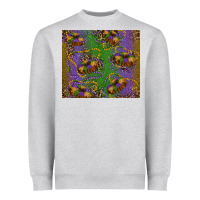 Heather Grey mardi gras king cake leopard Heavyweight Sweatshirt - RanaPortraitStore