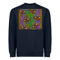Navy mardi gras king cake leopard Heavyweight Sweatshirt - RanaPortraitStore