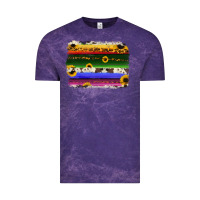 Cloud Purple serape sunflowers leopard cowhide background Vintage Tee - RanaPortraitStore