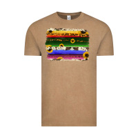Vintage Coffee serape sunflowers leopard cowhide background Vintage Tee - RanaPortraitStore