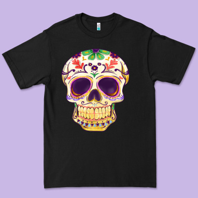 Cinco De Mayo Skull Premium Tee Designed By Fadigitalartstudio