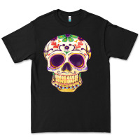Black Cinco de mayo skull Premium Tee - FaDigitalArtStudio