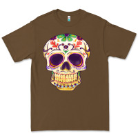 Cacao Cinco de mayo skull Premium Tee - FaDigitalArtStudio