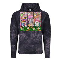 Cloud Black easter gnome Vintage Hoodie - CowhideDigitalArt