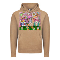 Vintage Coffee easter gnome Vintage Hoodie - CowhideDigitalArt