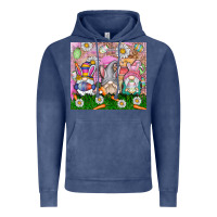 Vintage Denim easter gnome Vintage Hoodie - CowhideDigitalArt