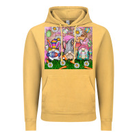 Vintage Mustard easter gnome Vintage Hoodie - CowhideDigitalArt