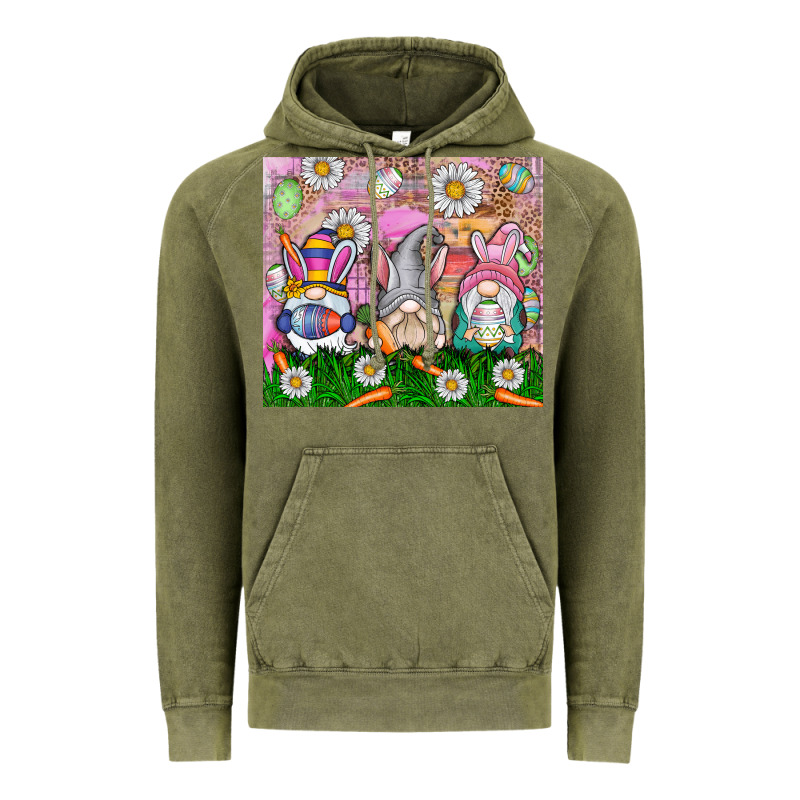 Easter Gnome Vintage Hoodie by CowhideDigitalArt | Teevron