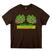 Chocolate Brown Shake Your Shamrocks St. Patrick's Day Heavy Core Tee - CowGirlArtShop