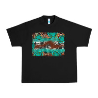 Black cowhide gemstone leather background Urban Heavy Tee - FaDigitalArtStudio