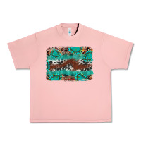 Salmon cowhide gemstone leather background Urban Heavy Tee - FaDigitalArtStudio