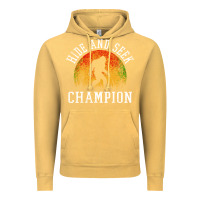Vintage Mustard hide and seek champion Vintage Hoodie - DesigneFamous