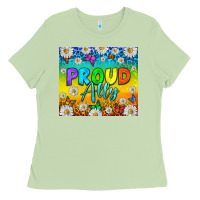 Matcha LGBTQ+ Proud Ally With Daisy Tumbler Ladies Tee - BundleAndBundleShop