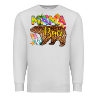 Dove Grey mama bear summer Premium Sweatshirt - RanaPortraitStore
