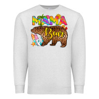Oatmeal Heather mama bear summer Premium Sweatshirt - RanaPortraitStore