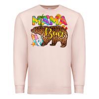 Pale Pink mama bear summer Premium Sweatshirt - RanaPortraitStore