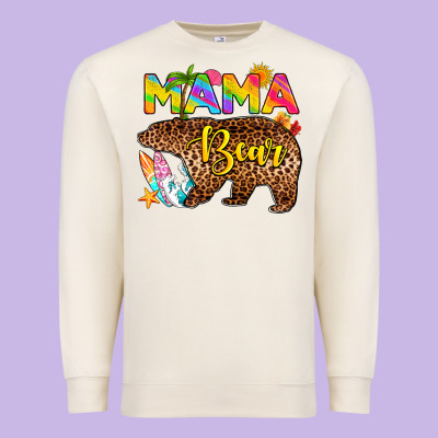 Mama Bear Summer Premium Sweatshirt Designed By Ranaportraitstore