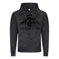Vintage Black hunter s thompson  fear and loathing in las vegas rare to die Vintage Hoodie - DesigneFamous