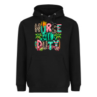 Black nurse off duty summer break Heavyweight Hoodie - RanaPortraitStore