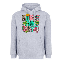 Heather Grey nurse off duty summer break Heavyweight Hoodie - RanaPortraitStore
