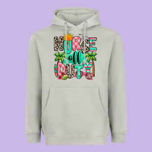 Nurse Off Duty Summer Break Heavyweight Hoodie Designed By Ranaportraitstore