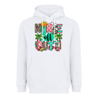 White nurse off duty summer break Heavyweight Hoodie - RanaPortraitStore