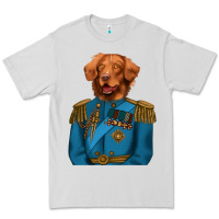 Dove Grey Golden Retriever Dog Portrait,Custom Pet Portraits,Renaissance Dog Premium Tee - RanaPortraitStore