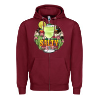 Burgundy salty Zipper Hoodie - JahusDesignShop