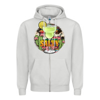 Dove Grey salty Zipper Hoodie - JahusDesignShop