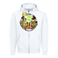 White salty Zipper Hoodie - JahusDesignShop