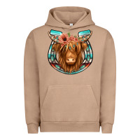 Pigment Burro highland cow serape floral headband horseshoe Urban Hoodie - Jasminsmagicworld