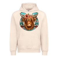 Sandshell highland cow serape floral headband horseshoe Urban Hoodie - Jasminsmagicworld