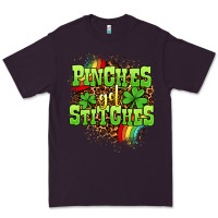 Plum St. Patrick's Day Pinches get stitches Premium Tee - OliviaCreatesArt
