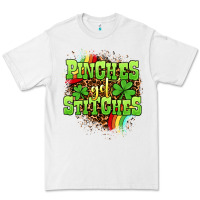 White St. Patrick's Day Pinches get stitches Premium Tee - OliviaCreatesArt
