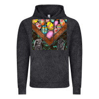 Vintage Black easter Vintage Hoodie - CowhideDigitalArt