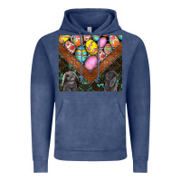 Vintage Denim easter Vintage Hoodie - CowhideDigitalArt