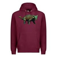 Burgundy ankylosaurus Premium Hoodie - Artiststas