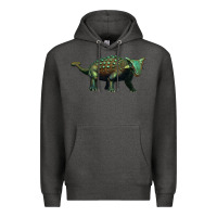 Charcoal Heather ankylosaurus Premium Hoodie - Artiststas