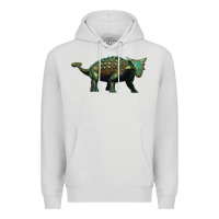 Dove Grey ankylosaurus Premium Hoodie - Artiststas