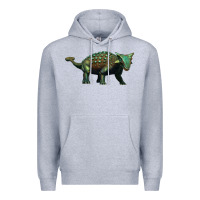 Heather Grey ankylosaurus Premium Hoodie - Artiststas