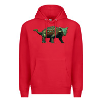 Red ankylosaurus Premium Hoodie - Artiststas